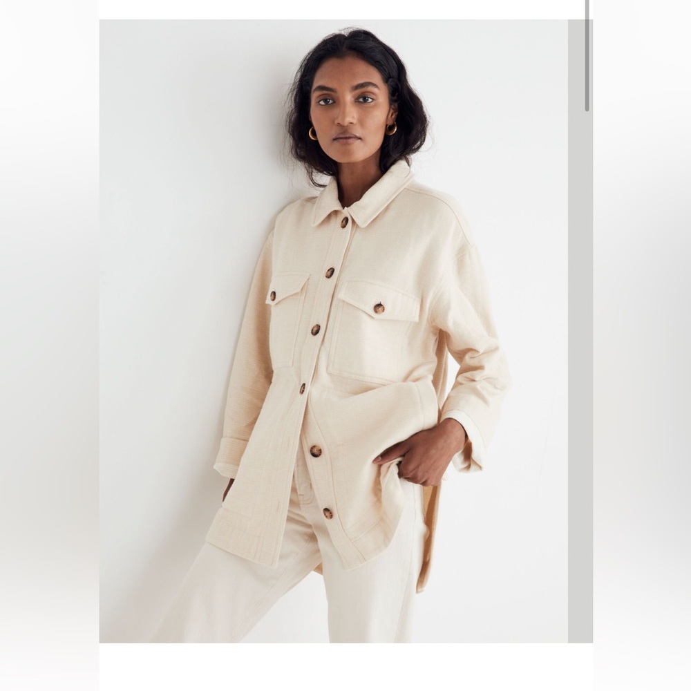 Madewell NWT❗️Waffleback Branner Shirt-Jacket
